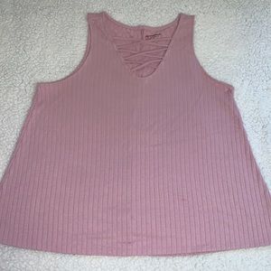 Arizona tank top with lace-up design in front - size L